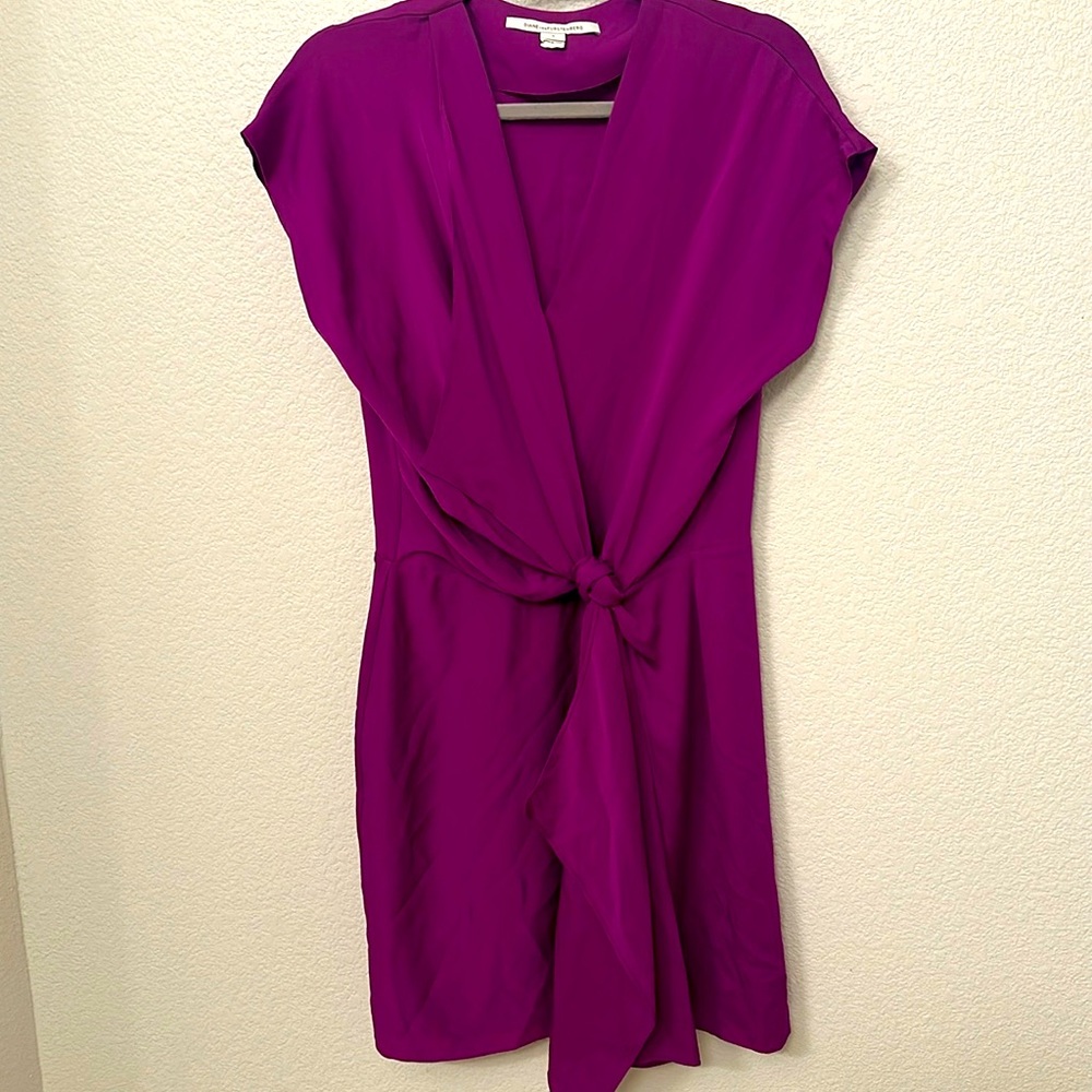 Diane von Furstenberg size 8 silk blend dress - Picture 3 of 5